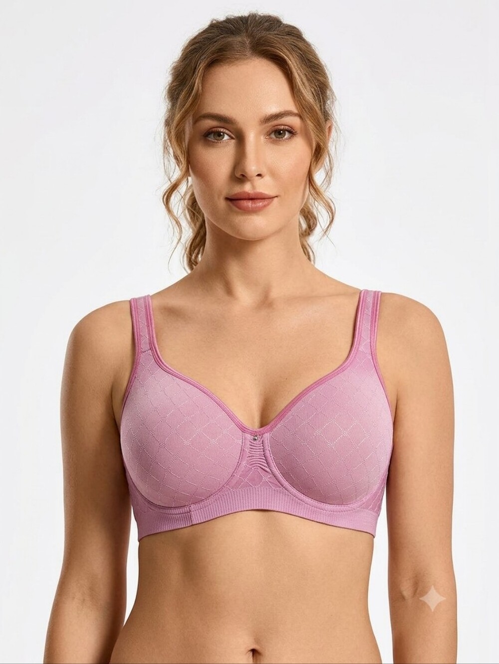 36C Olga Pink Seamless Full-Coverage Bra